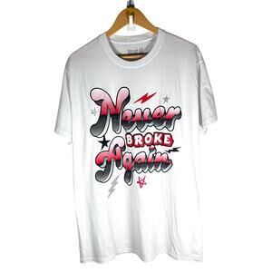 Never Broke Again Bubble Logo T-shirt Men’s XL - Streetwear Skater Trap Casual
